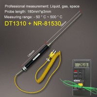 DT1310 Thermocouple Thermometer High-Precision K Type Thermometer w/ NR-81530 Probe (-50℃ To 500℃)