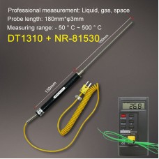 DT1310 Thermocouple Thermometer High-Precision K Type Thermometer w/ NR-81530 Probe (-50℃ To 500℃)