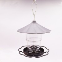 820ML Waterproof Gazebo Hanging Bird Feeder Outdoor Hummingbird Feeder Garden Seed & Nut Feeder