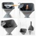 Kolevape Smokeless Ashtray Glass Ashtray Detachable Design with Lid for Living Room Office Car