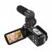 ORDRO Z82 24MP Full HD 1080P Camcorder DV Camera 10X Optical Zoom w/ Microphone Wide-Angle Lens Hood