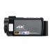 ORDRO AE8 4K Camcorder DV Camera 30MP Still Image Recording w/ Wide-Angle Lens Mic Hood Stabilizer