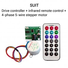 ZK-SMC03 Stepper Motor Driver Controller w/ 28BYJ-48 Motor Remote Control to DIY Phone Screen Swiper