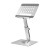 H06 Adjustable Tablet Stand Tablet Holder Stand Foldable Desk Riser 360° Rotation Bright Silver