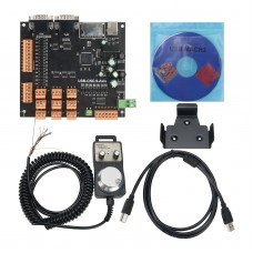 9Axis CNC Controller Kit 100KHz Stepper Motor Controller Breakout Board + Handwheel+USB Cable+CD