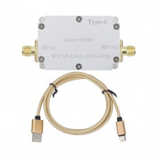 10M-6GHz Low Noise Amplifier Gain 20DB High Flatness LNA RF Signal Driving Receiver Front End