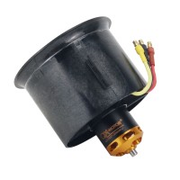 QF2827-3500KV 70MM Ducted Fan Motor 6-Blade EDF Motor Airplane Brushless Motor For RC Drone