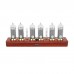 Soviet IN14 Glow Tube Clock Bluetooth Nixie Tube Clock Electronic Alarm Clock With Solid Wood Base