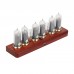 Soviet IN14 Glow Tube Clock Bluetooth Nixie Tube Clock Electronic Alarm Clock With Solid Wood Base