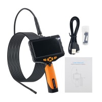 TESLONG Triple-Lens Industrial Endoscope Camera 1MP Borescope With Semi-Rigid Cable (8MM 5M/16.4FT)