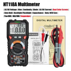 HABOTEST HT118A Auto Range Digital Multimeter Tester NCV TRMS 6000 Count Temperature Test Function
