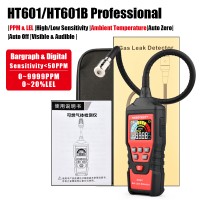 HABOTEST HT601B Gas Leak Detector Portable Combustible Gas Detector Featuring Digital Display