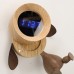 Lovely Puppy Electronic Alarm Clock Solid Wood Bedside Desktop Decoration Gifts for Kids Students