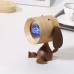 Lovely Puppy Electronic Alarm Clock Solid Wood Bedside Desktop Decoration Gifts for Kids Students