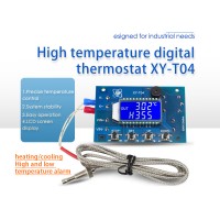 XY-T04 Digital Thermostat -99℃ to 999℃ Digital Temperature Controller with K Type Thermocouple