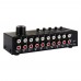 B049 6-Input 4-Output Audio Switcher Audio Source Selector Featuring Output with Separate Switches