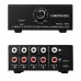 B063 1-Input 4-Output Audio Signal Splitter Box Stereo Signal Source Splitter with RCA Ports