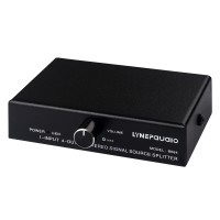 B064 Mini Stereo Splitter Box Audio Signal Splitter Box 1 IN 4 OUT USB 5V Lossless Output 3.5MM Port