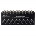 B066 Mini 8-Way Stereo Audio Mixer Passive Sound Mixer with RCA Ports No Power Supply Needed