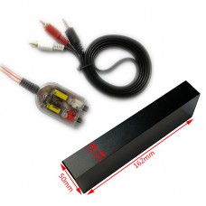 EV256 VFD Display Music Spectrum Wifi Voice-Activated Rhythm Light + Impedance Converter Audio Cable