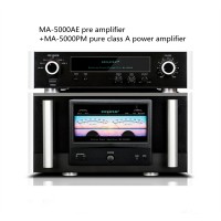 MA5000AE Pre Amplifier+ MA5000PM Power Amplifier HIFI Class Pure Class A High Power Amplifier Home 120W×2-Black