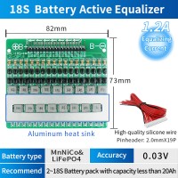 SUNKKO BAL-18S-1A Active Battery Balancer 2-18S Battery Equalizer for Ternary Iron Lithium Battery