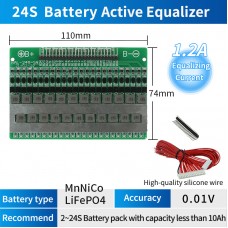 SUNKKO BAL-24S-1A Active Battery Balancer 2-24S Battery Equalizer for Ternary Iron Lithium Battery