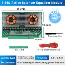 SUNKKO BALANCE-24S-5A Battery Balancer Equalizer for Ternary Lithium Battery Iron Lithium Battery