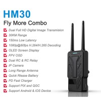 SIYI HM30 Fly More Combo 30KM 1080P HD RC Transmitter Receiver RC TX RX Image Transmission System