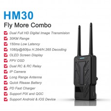 SIYI HM30 Fly More Combo 30KM 1080P HD RC Transmitter Receiver RC TX RX Image Transmission System