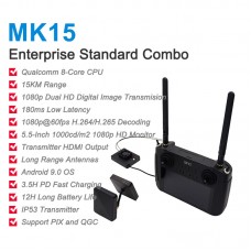 SIYI MK15 Enterprise Standard Combo 15KM RC Transmitter Receiver Image 1080P Transmission System