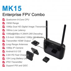 SIYI MK15 Enterprise FPV Combo 15KM RC Transmitter Receiver Image 1080P Transmission System