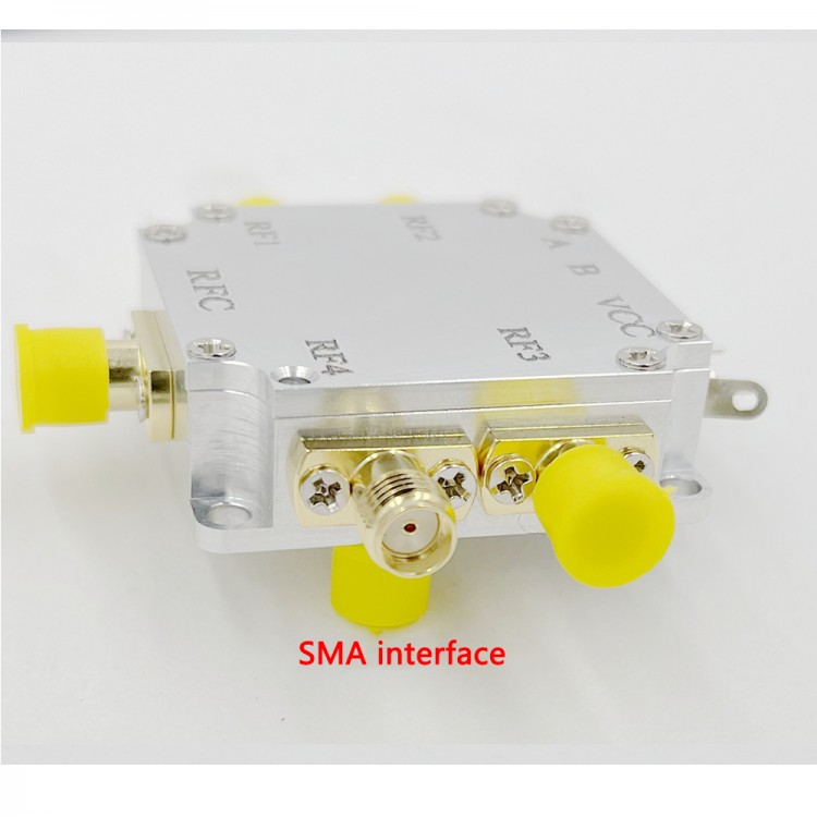 10MHz-6GHz SP4T Switch Electronic RF Switch with Shell Small Size High ...