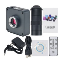 48MP FHD Camera V8 Video Microscope Camera w/ 130X C Mount Lens For PCB Soldering Phone Repair