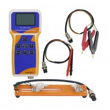 YK-VR1220H 18650 Lithium Battery Meter Voltage & Resistance Meter w/ Clips Test Leads Battery Holder