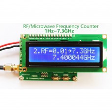 HZ331 HF RF Frequency Meter Counter 2.4G 3G 5.8G 6G 7G 1Hz~7.3GHz Low High Frequency Signal 500 kHz Pulse Accumulator