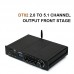 BRZHIFI Audio DT02 2.0 to 5.1 Channel Output Preamplifier QS 7785QF Preamp Supports Bluetooth 5.0 / USB / TF / AUX Card Input