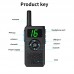 2PCS HamGeek HG-14 Mini Walkie Talkie 1-5KM Handheld Transceiver (Black) USB Charging for Hotels KTV