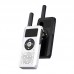 2PCS HamGeek HG-14 Mini Walkie Talkie 1-5KM Handheld Transceiver (White) USB Charging for Hotels KTV