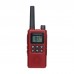 Mini Walkie Talkie UHF Radio Handheld Transceiver (Red) Enables Smooth Communication 22 Channels