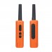 Mini Walkie Talkie UHF Radio Handheld Transceiver (Orange) Enables Smooth Communication 22 Channels