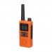 Mini Walkie Talkie UHF Radio Handheld Transceiver (Orange) Enables Smooth Communication 22 Channels