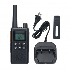 Mini Walkie Talkie UHF Radio Handheld Transceiver (Black) Enables Smooth Communication 22 Channels