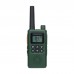 Mini Walkie Talkie UHF Radio 22CH Handheld Transceiver (Army Green) Enables Smooth Communication