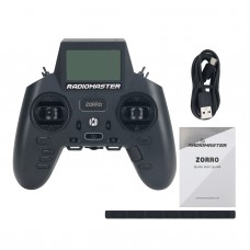 RadioMaster ZORRO Transmitter RC Plane Transmitter with Large Top LCD (ZORRO-4IN1 Multi-Protocol)