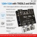 ZK-152T 15Wx2 Audio Power Amplifier Stereo Amplifier Module Bluetooth Power Amp Board w/ Treble Bass