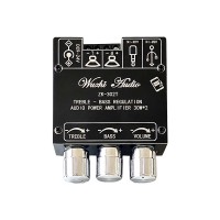ZK-302T 30W+30W Bluetooth Power Amp Board Audio Power Amplifier Stereo Amplifier w/ Treble Bass