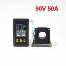 VAC9005H 90V 50A Coulometer Voltage Current Capacity Meter Bidirectional Tester with 1.8" Color LCD