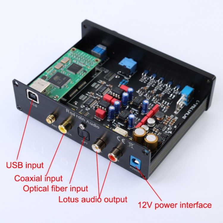 Rod Rain Audio Dual PCM1794 Bluetooth DAC Headphone Amplifier QCC5125 ...