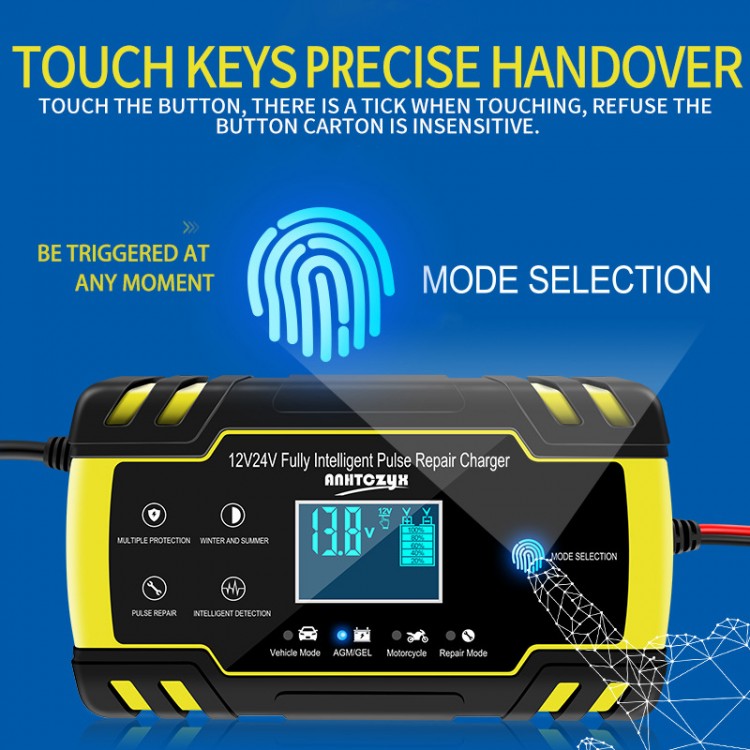 ZYXJ30 140W Battery Charger 12V 24V Pulse Repair Car Motorcycle